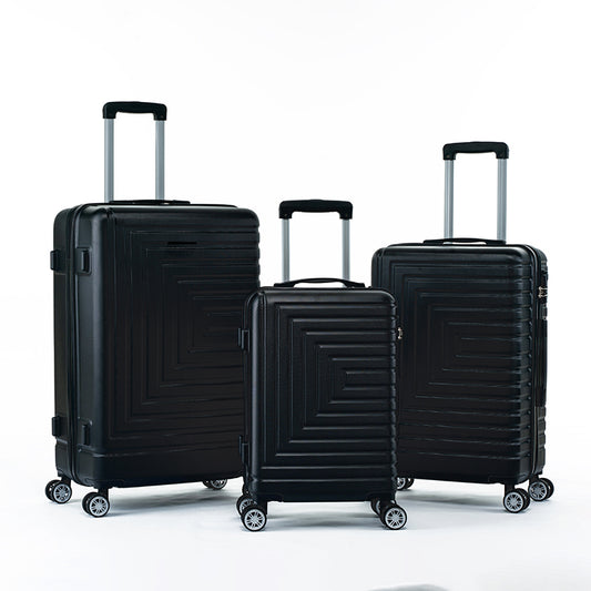 Luggage Set ABS Material Travel Suitcase Set With Spinner Wheels for Men Women, 20''/24''/28''