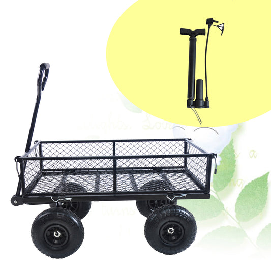 Wagon Cart Garden cart trucks make it easier to transport firewood TC1840BKG