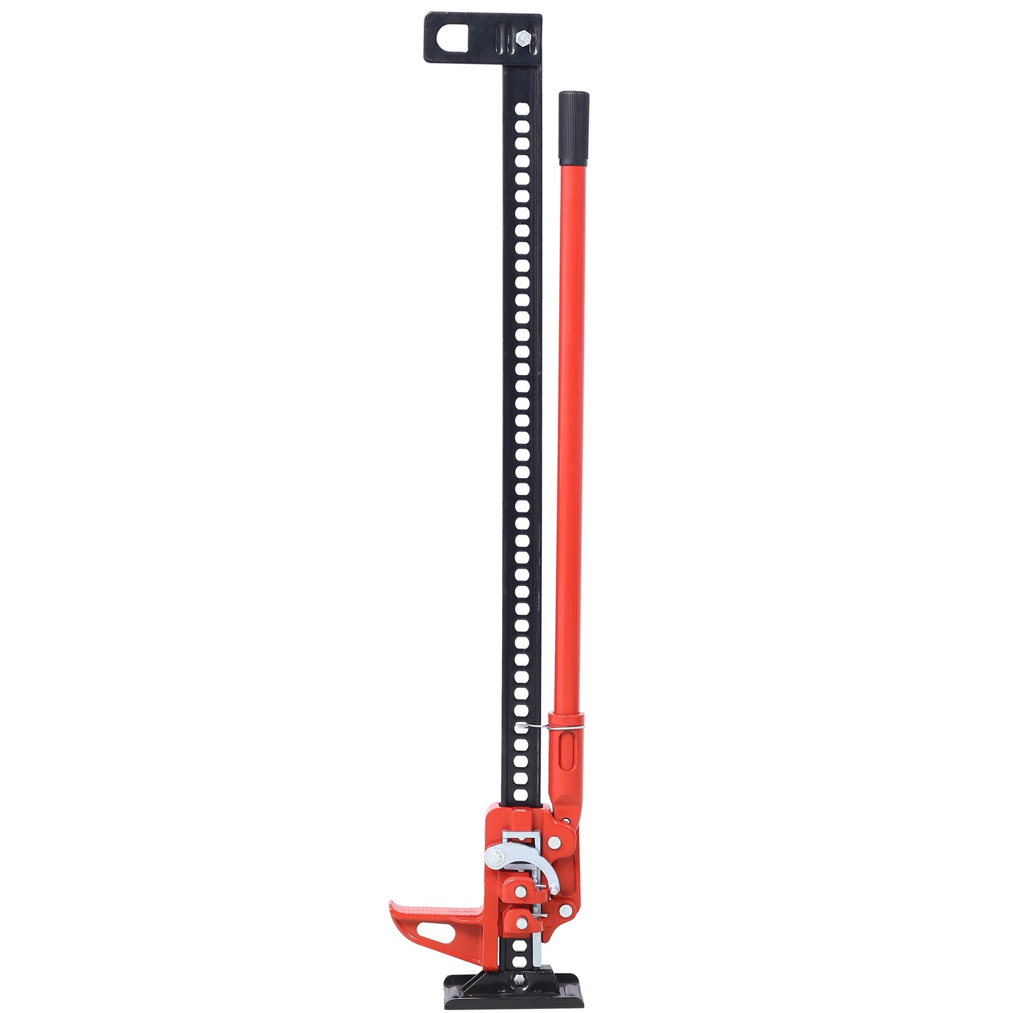 High Lift Farm Jack, 48" Utility Farm Jack, 7000 lbs Capacity Ratcheting Off Road Utility Jack, Heavy-Duty Farm Jack for Tractor, Truck, SUV, Bumper Lift, RED