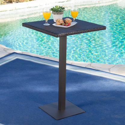 Rattan 26" SQUARE BAR TABLE