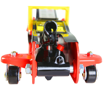 Floor Jack, 2 Ton Low Profile Floor Jack, Heav yDuty Steel Racing Floor Jack with Single Piston QuickLift Pump, Floor Jack Lifting Range 3.3"-15.2"