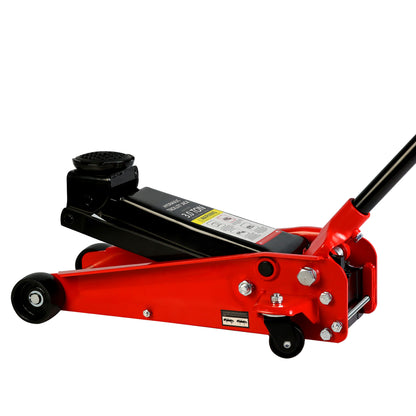 Hydraulic trolley Low Profile and Steel Racing Floor Jack with Piston Quick Lift Pump,3Ton (6,000 lb) Capacity, Lifting range 5.1"-20"