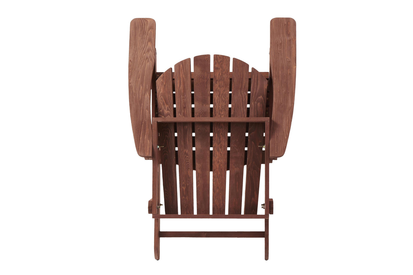 Oversize Wooden Outdoor Folding Adirondack Chair with Pre-Assembled BackRest & SeatBoard, Wood Patio Chair for Garden Backyard Porch Pool Deck Firepit