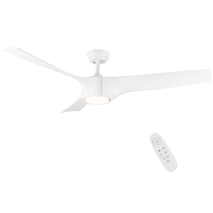 56 In.Intergrated LED Ceiling Fan with White ABS Blade