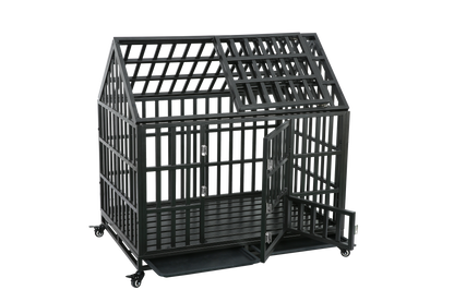 Heavy Duty Dog Cage  pet Crate with Roof