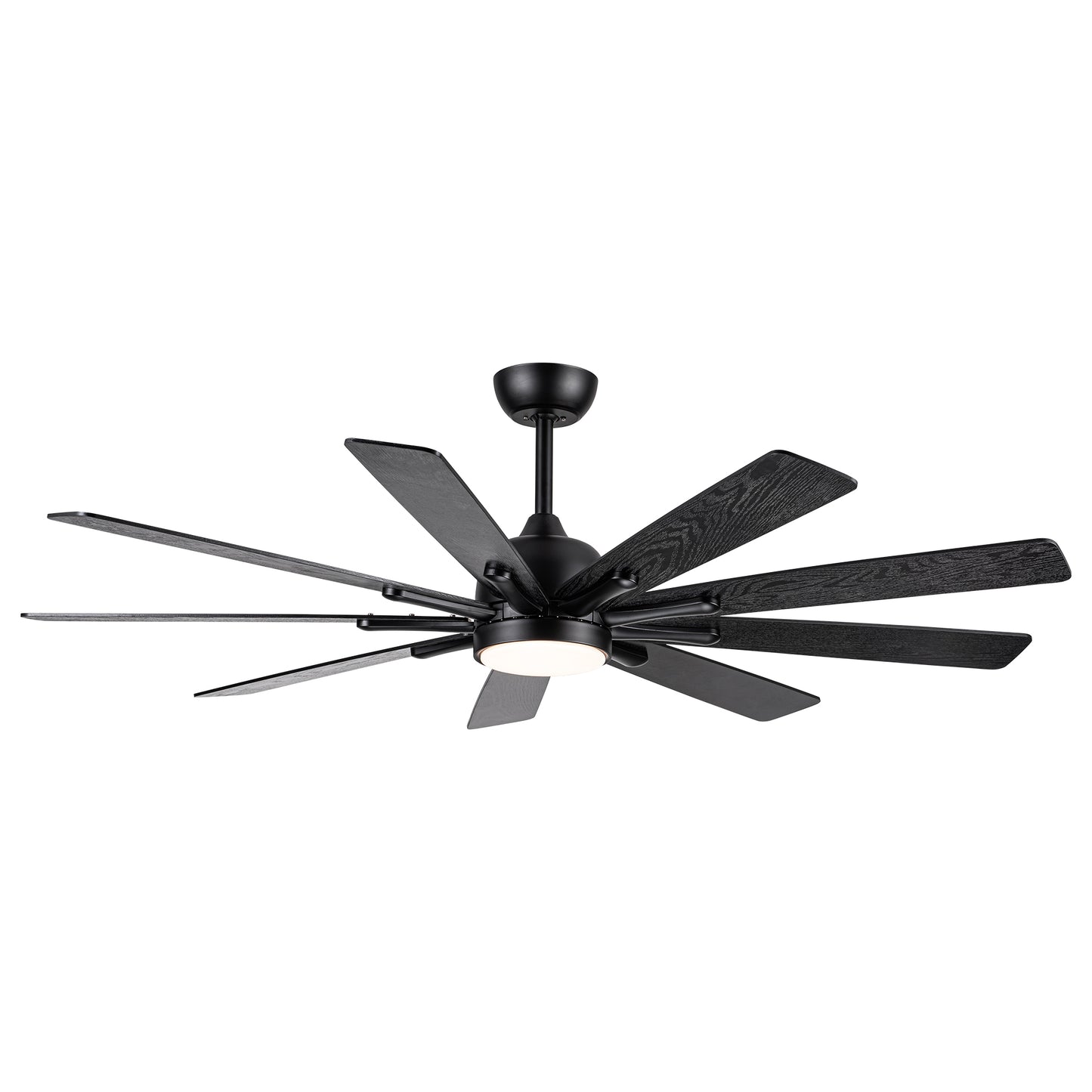 Mordern Farmhouse 62 In Black Ceiling Fan with Smart App and Remote Control