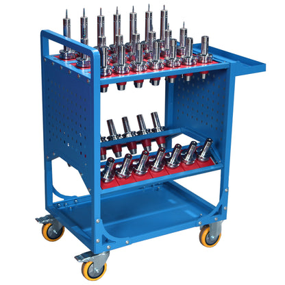 Tool Cart 40 Taper Tool Holder CNC Tool Cart CAT40 tool trolley BT40 Service Carts CNC machine tool service cart (CAT40 35 Capacity)