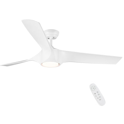 56 In.Intergrated LED Ceiling Fan with White ABS Blade