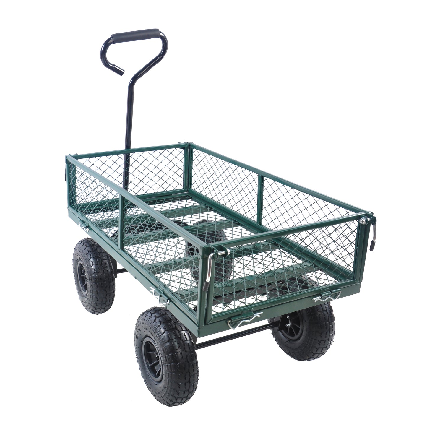 Wagon Cart Garden cart trucks make it easier to transport firewood (green)