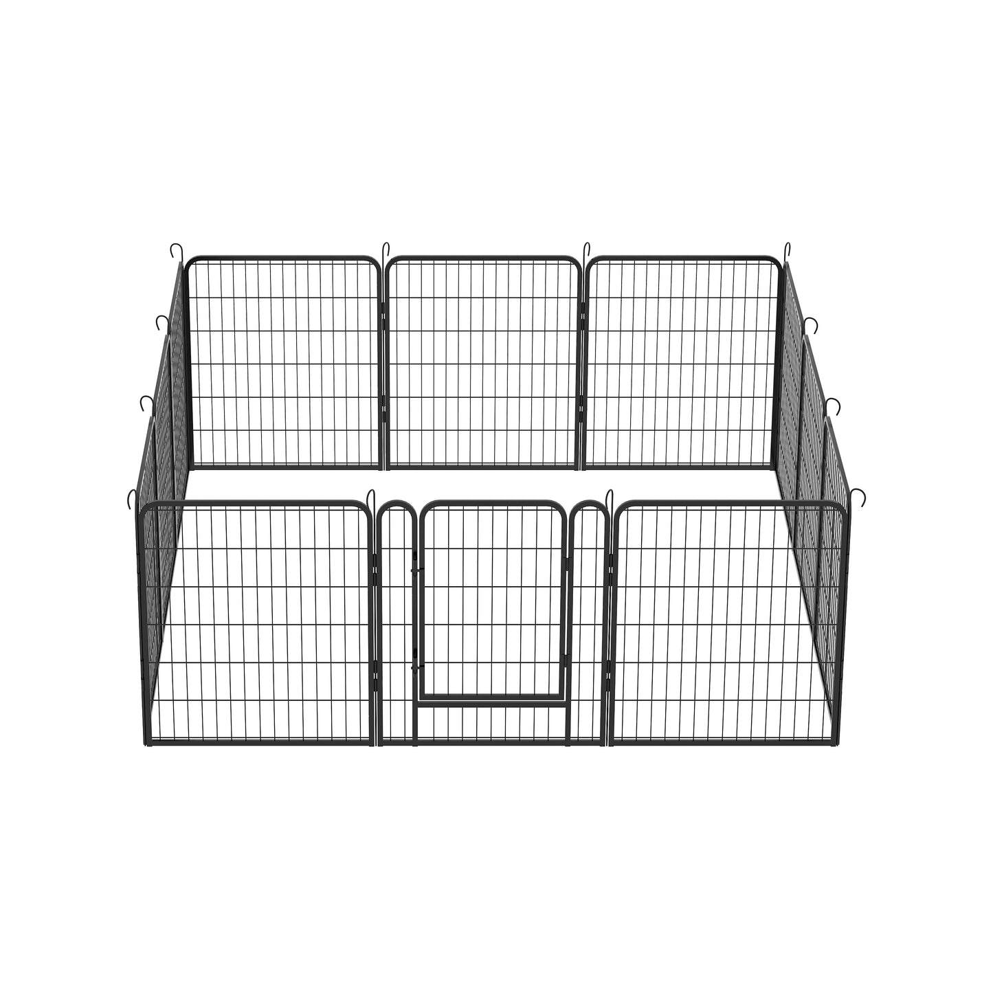 12 Panels Heavy Duty Metal Playpen with door,31.7"H Dog Fence Pet Exercise Pen for Outdoor