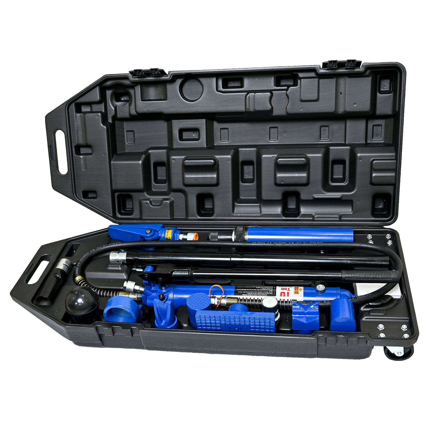 10 Tons of Portable Hydraulic Equipment Components-BLACK+BLUE