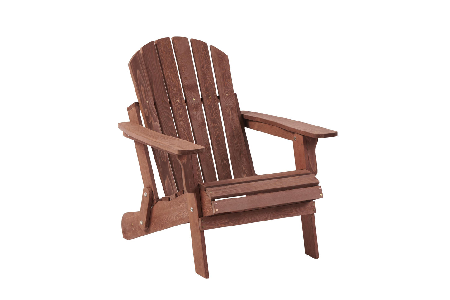 Oversize Wooden Outdoor Folding Adirondack Chair with Pre-Assembled BackRest & SeatBoard, Wood Patio Chair for Garden Backyard Porch Pool Deck Firepit