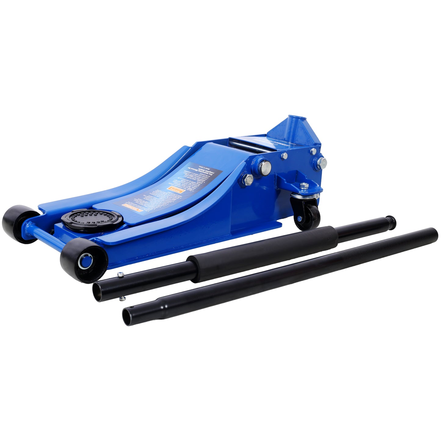 Low Profile Hydraulic Trolley Service/Floor Jack, 4 Ton (8000 lbs) Capacity, Lifting Range 2.5"-20",blue