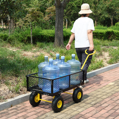 Wagon Cart Garden cart trucks make it easier to transport firewood