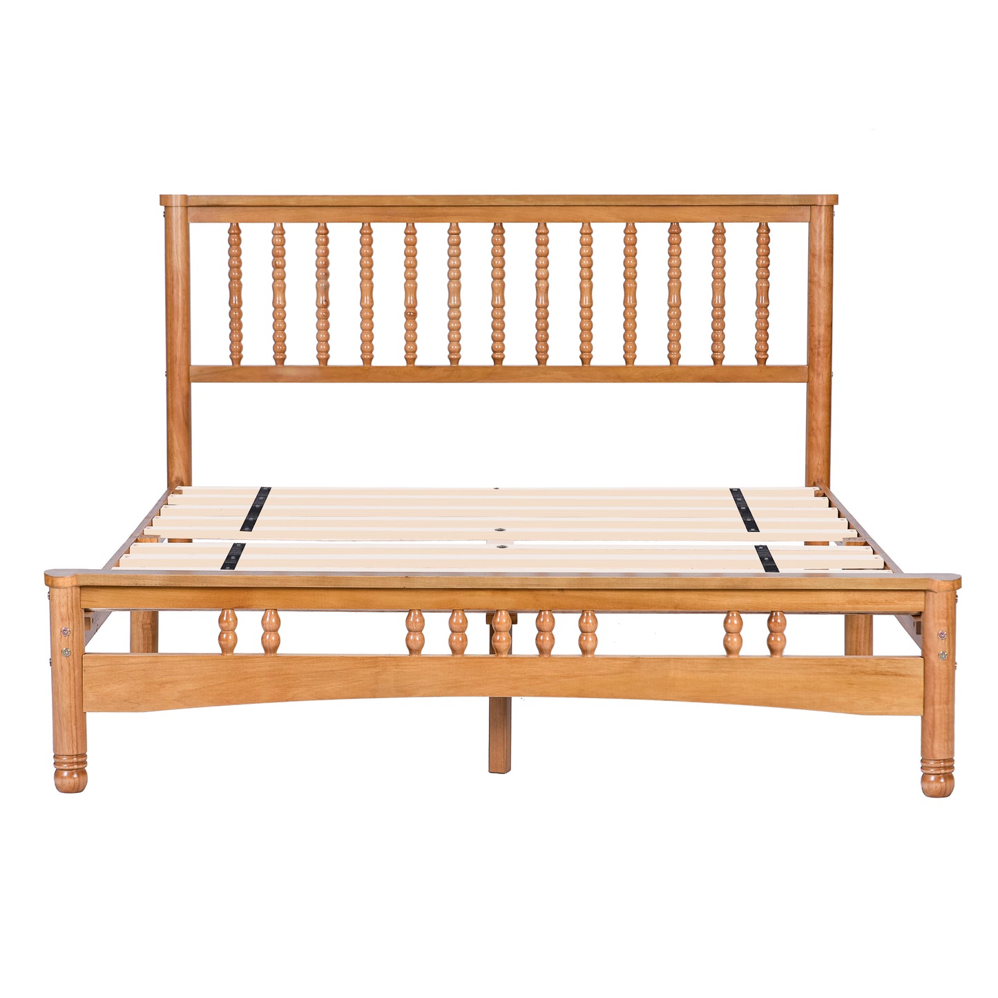 Queen Size Elegant Style Wooden Platform Bed Frame With Headboard,No Need Box Spring,Easy Assembly