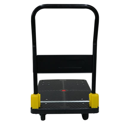 Foldable Platform Push Hand Truck Cart, 880 lbs. Weight Capacity, 2 Swivel Brake Wheels