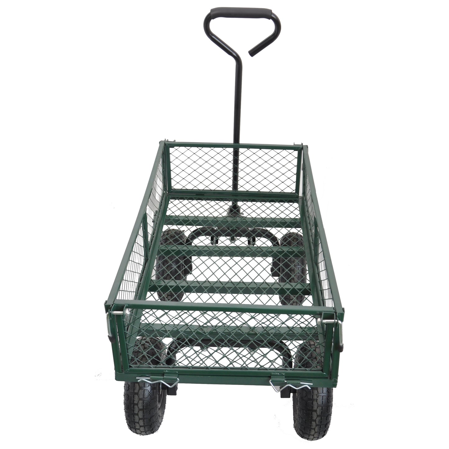 Wagon Cart Garden cart trucks make it easier to transport firewood (green)