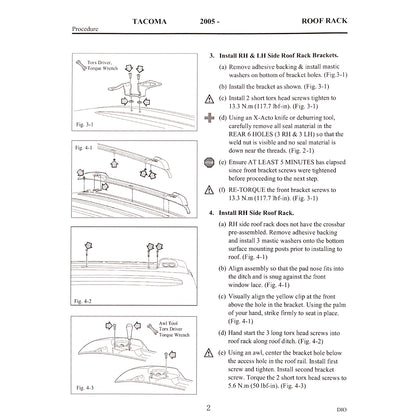 Roof Rack for 2005-2022 Tacoma Double Cab