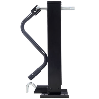 Weld On Trailer Jack, 12,000 lbs. Capacity, Sidewind Crank, No Mount Square Jack Tube,26 Inch Travel, Heavy-Duty Square Tube