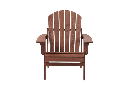 Oversize Wooden Outdoor Folding Adirondack Chair with Pre-Assembled BackRest & SeatBoard, Wood Patio Chair for Garden Backyard Porch Pool Deck Firepit