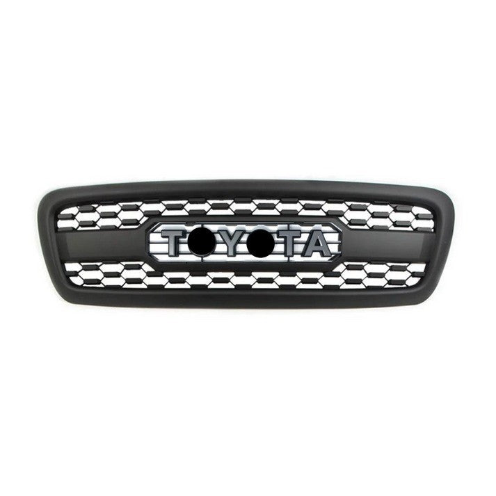 TRD PRO Aftermarket Front Grill For 1st Gen 2001 2002 2003 2004 Toyota Sequoia W/E Letters Matte Black