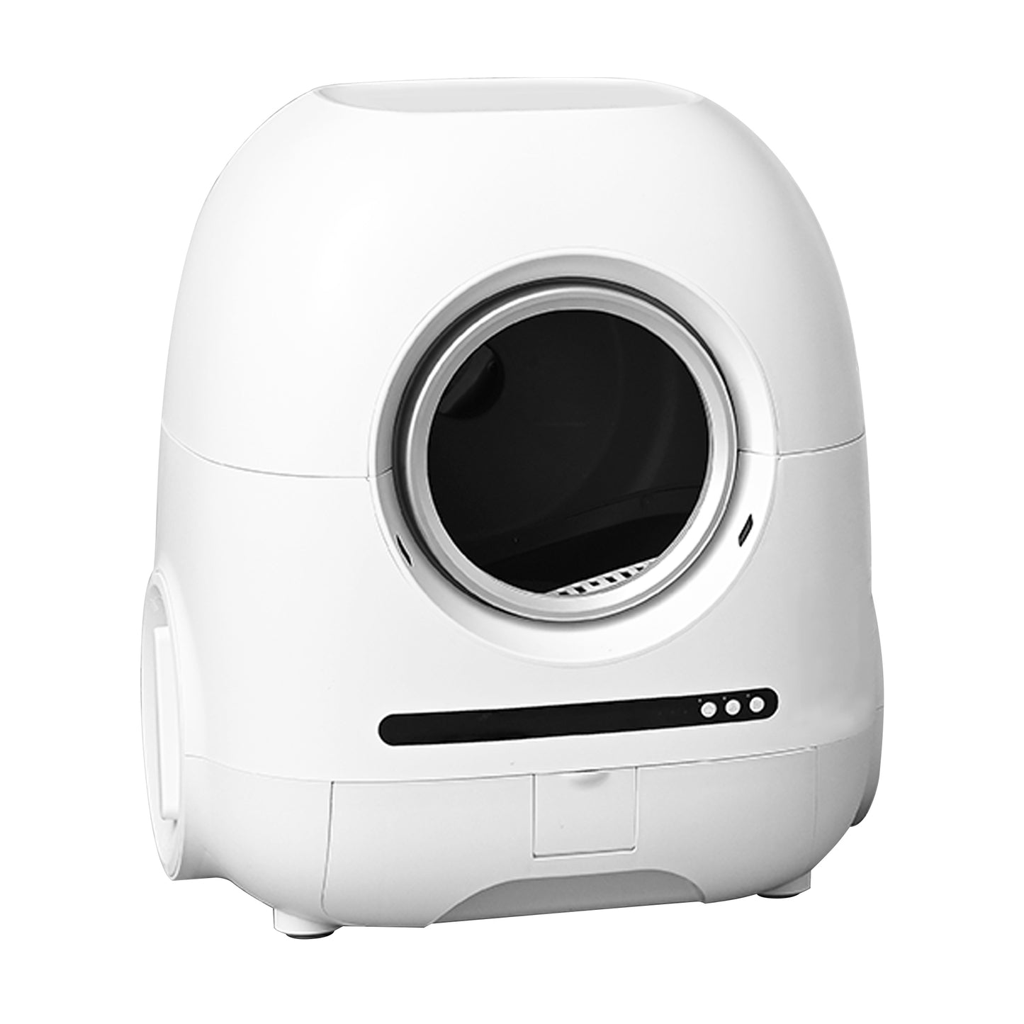 Self-cleaning cat litter box, 68L+9L, suitable for a variety of cat litter, APP control, real-time video, photo and video, safe and reliable, ionic deodorization, with exhaust hose, support WiFi