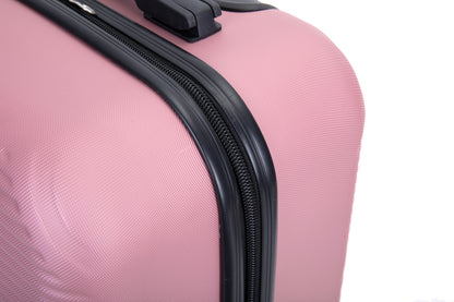 2Piece Luggage Sets ABS Lightweight Suitcase , Spinner Wheels,  (20/14)PINK