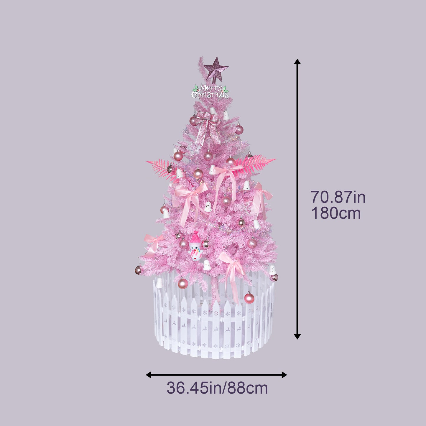 6FT Christmas tree pink