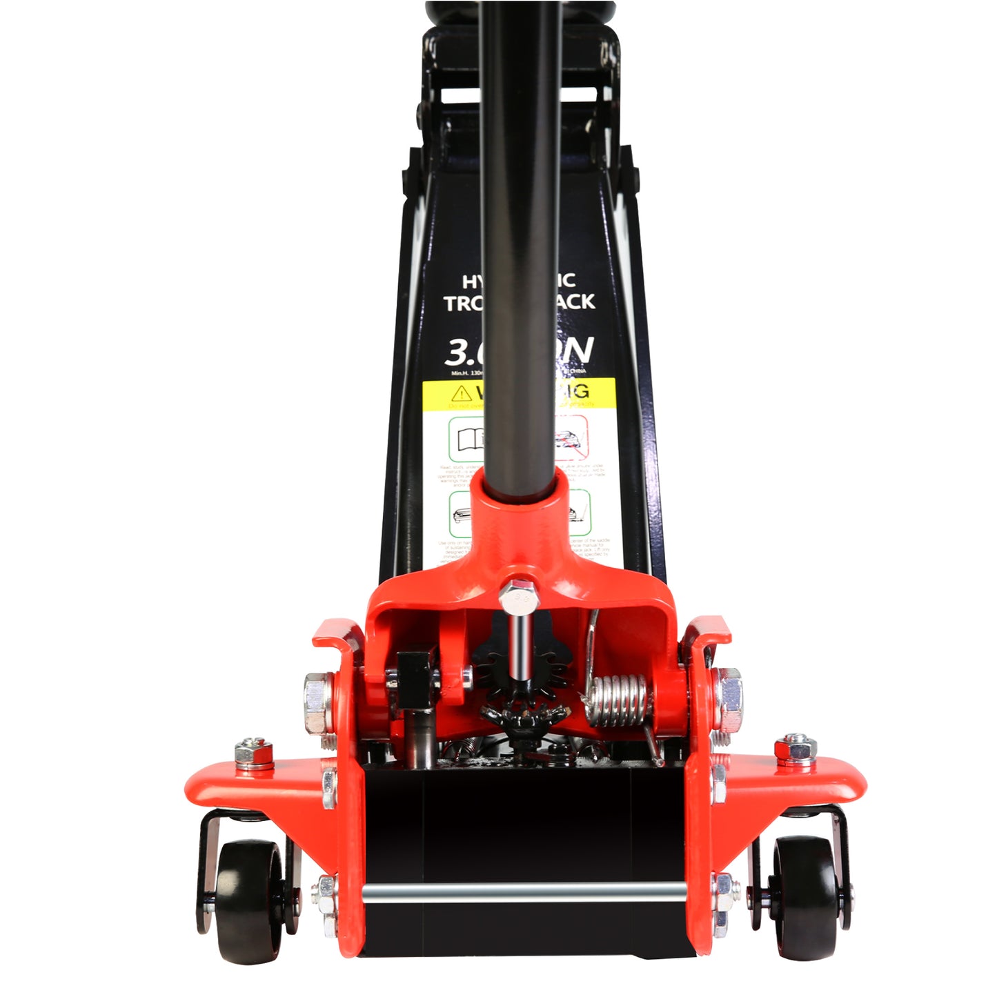 Hydraulic trolley Low Profile and Steel Racing Floor Jack with Piston Quick Lift Pump,3Ton (6,000 lb) Capacity, Lifting range 5.1"-20"