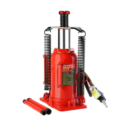 20 Ton Air Hydraulic Bottle Jack, with Manual Hand Pump Used for The Maintenance of Automobiles, Agricultural Vehicles, Heavy Trucks, Mobile Machinery, and Heavy Equipment