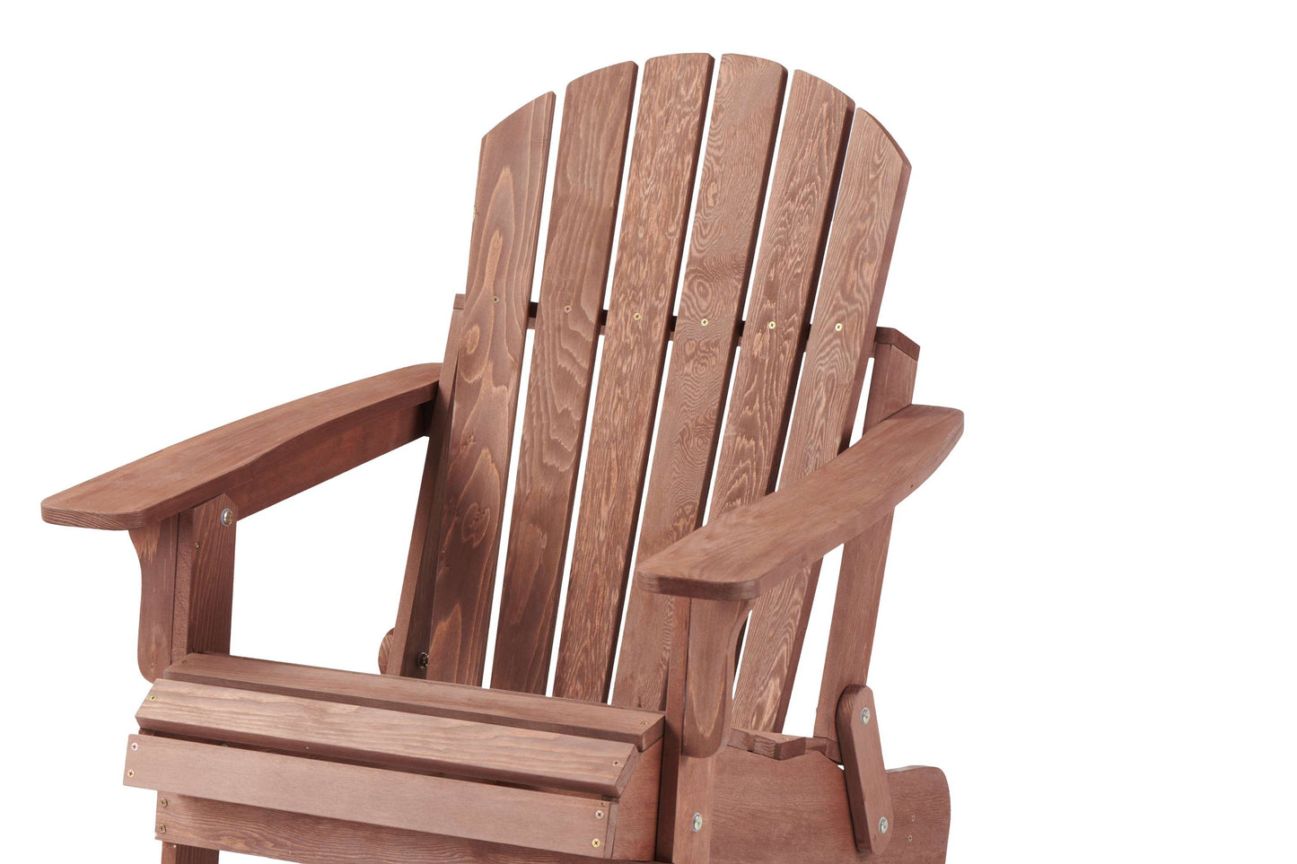 Oversize Wooden Outdoor Folding Adirondack Chair with Pre-Assembled BackRest & SeatBoard, Wood Patio Chair for Garden Backyard Porch Pool Deck Firepit