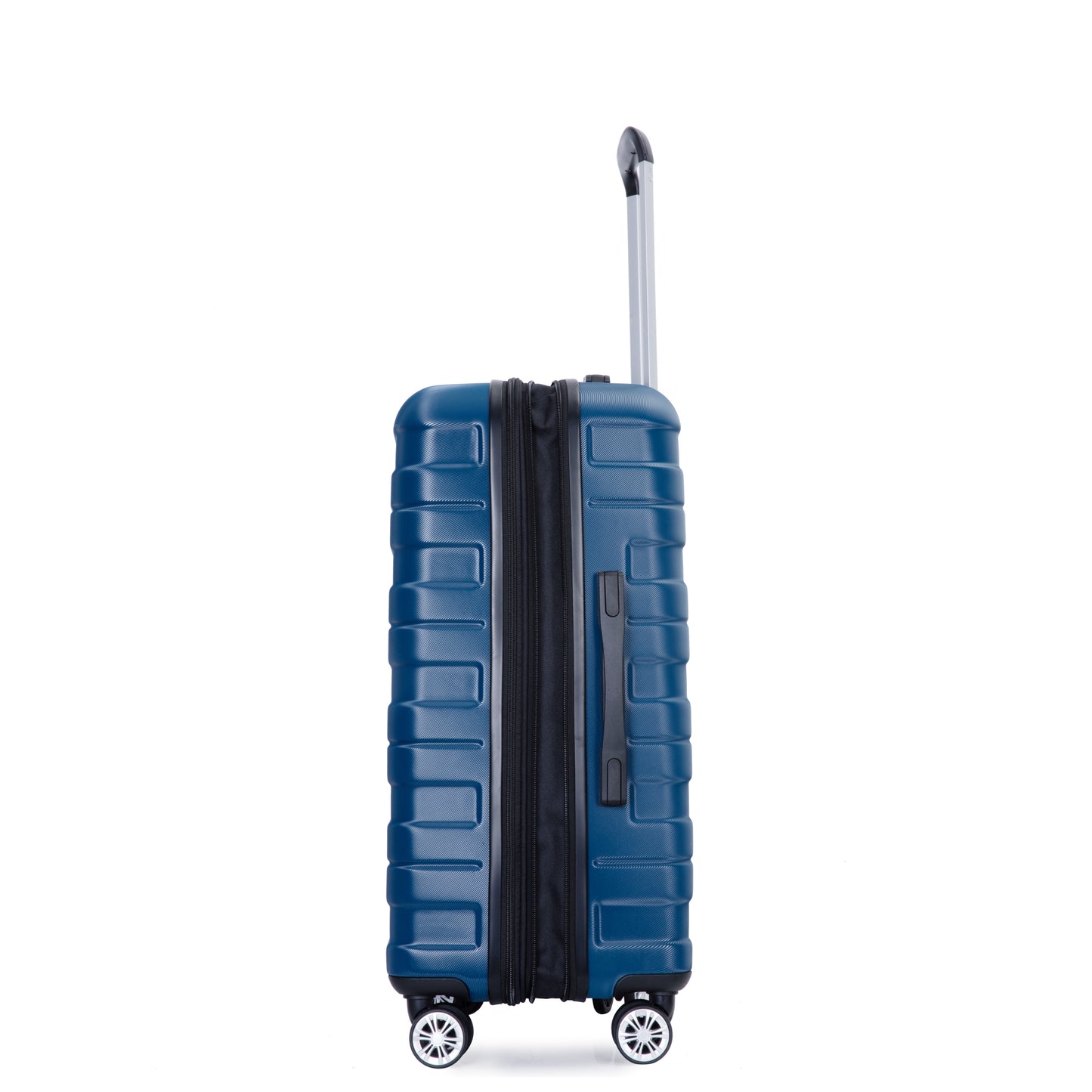 3 Piece Luggage Sets PC Lightweight & Durable Expandable Suitcase with Two Hooks, Double Spinner Wheels, TSA Lock, (21/25/29) Dark Blue