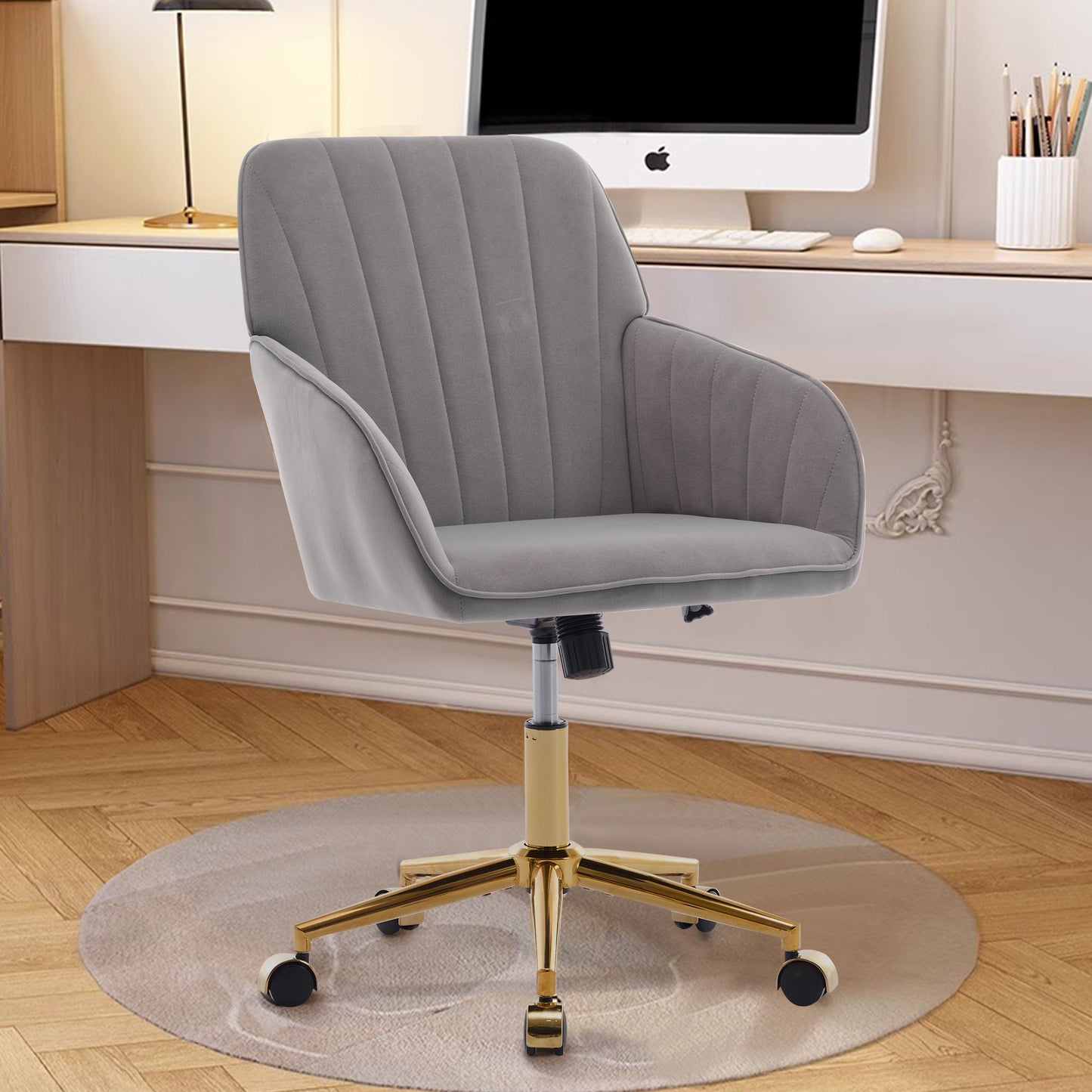 TY Adjustable Office Chair, Home Bedroom, Ergonomic Swivel Chair, Backrest Seat, Comfortable for Long Sitting