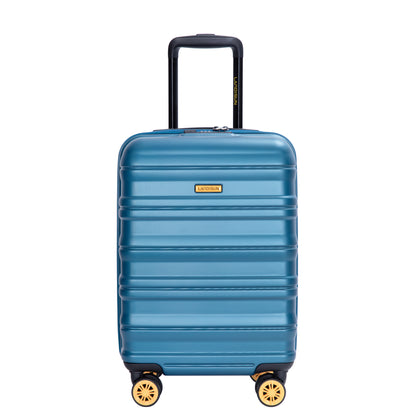 Carry On Luggage  Airline Approved18.5" Carry On Suitcase With TSA Approved Carry On Luggage With Wheels Carry on Bag Hard Shell Suitcases, BLUE