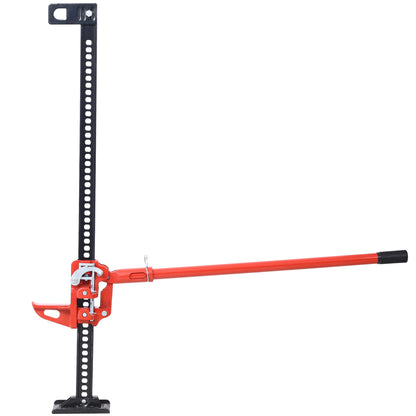 High Lift Farm Jack, 48" Utility Farm Jack, 7000 lbs Capacity Ratcheting Off Road Utility Jack, Heavy-Duty Farm Jack for Tractor, Truck, SUV, Bumper Lift, RED