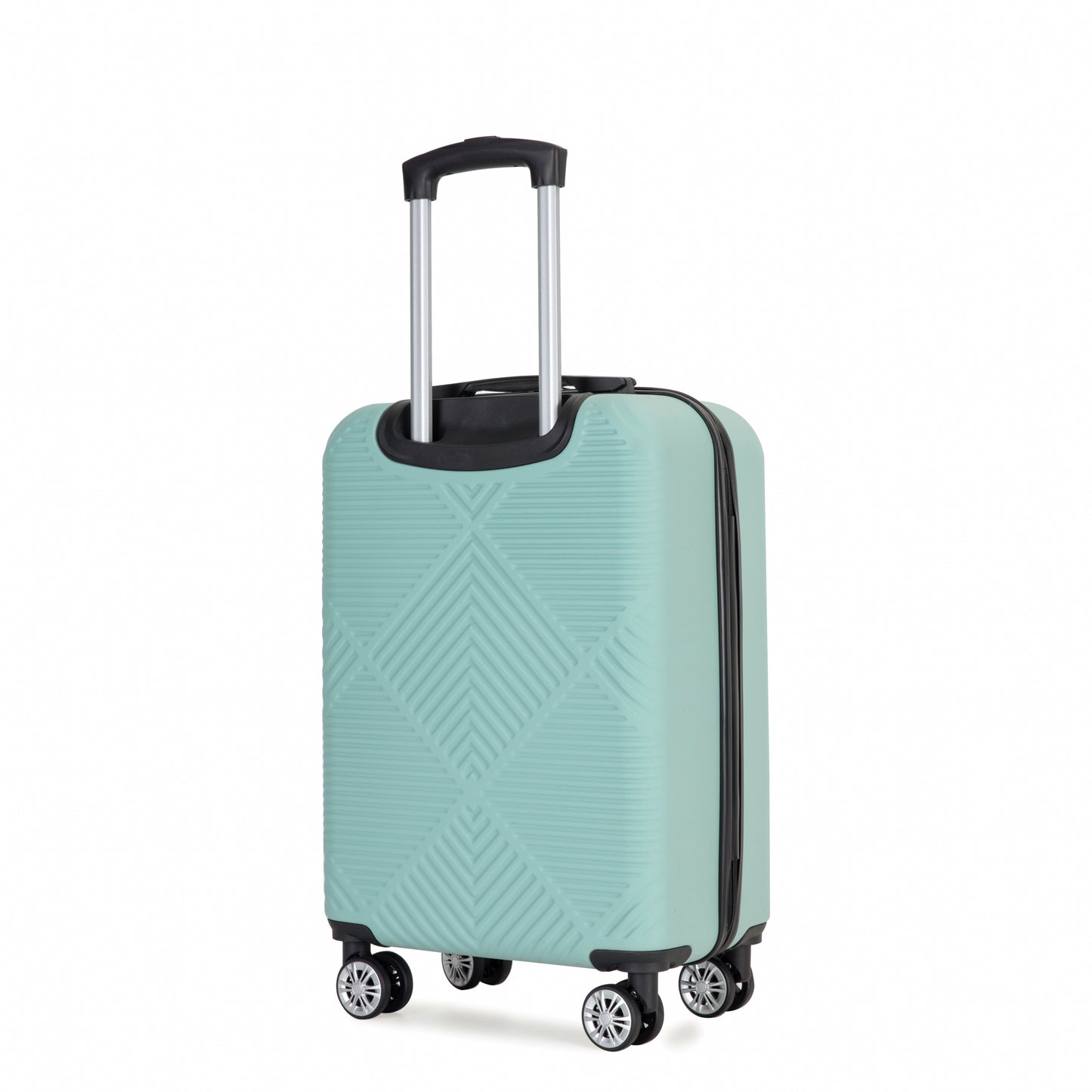 2Piece Luggage Sets ABS Lightweight Suitcase , Spinner Wheels, (20/14) LIGHT BLUE