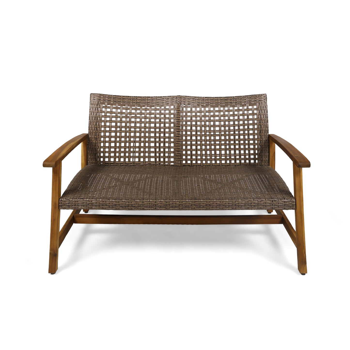 HAMPTON WOOD + WICKER LOVESEAT