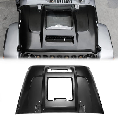 Replacement Hood Vented Heat Dispersion for 2007-2018 Jeep Wrangler JK JKU Hood Upgrade