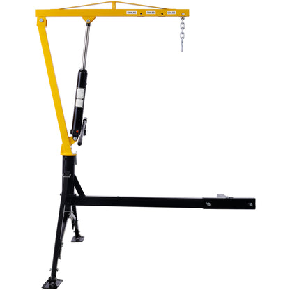 Receiver Hitch Mounted Hydraulic Swivel Pickup Truck Crane - 1000 lbs. Capacity With 3 Boom Capacities of 500 lbs, 750 lbs and 1000 lbs.