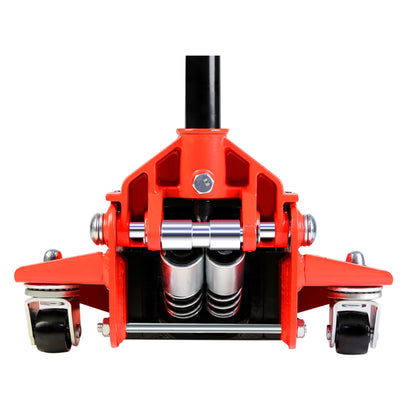 3t Low Profile Jack, Red and Black, Ultra Low Floor Jack with Dual Pistons Quick Lift Pump, Car Jack Hydraulic AutoLifts for Home Garage, Truck Jack Hydraulic Lifting range 3.3"-19.7"