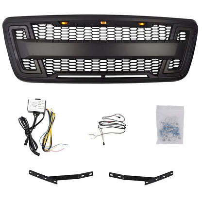 Grille for 2004-2008 Ford F150 with LED Lights