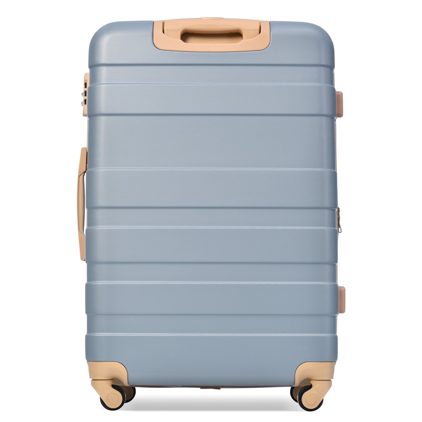 Luggage Sets New Model Expandable ABS Hardshell 3pcs Clearance Luggage Hardside Lightweight Durable Suitcase sets Spinner Wheels Suitcase with TSA Lock 20''24''28''( Light Blue)