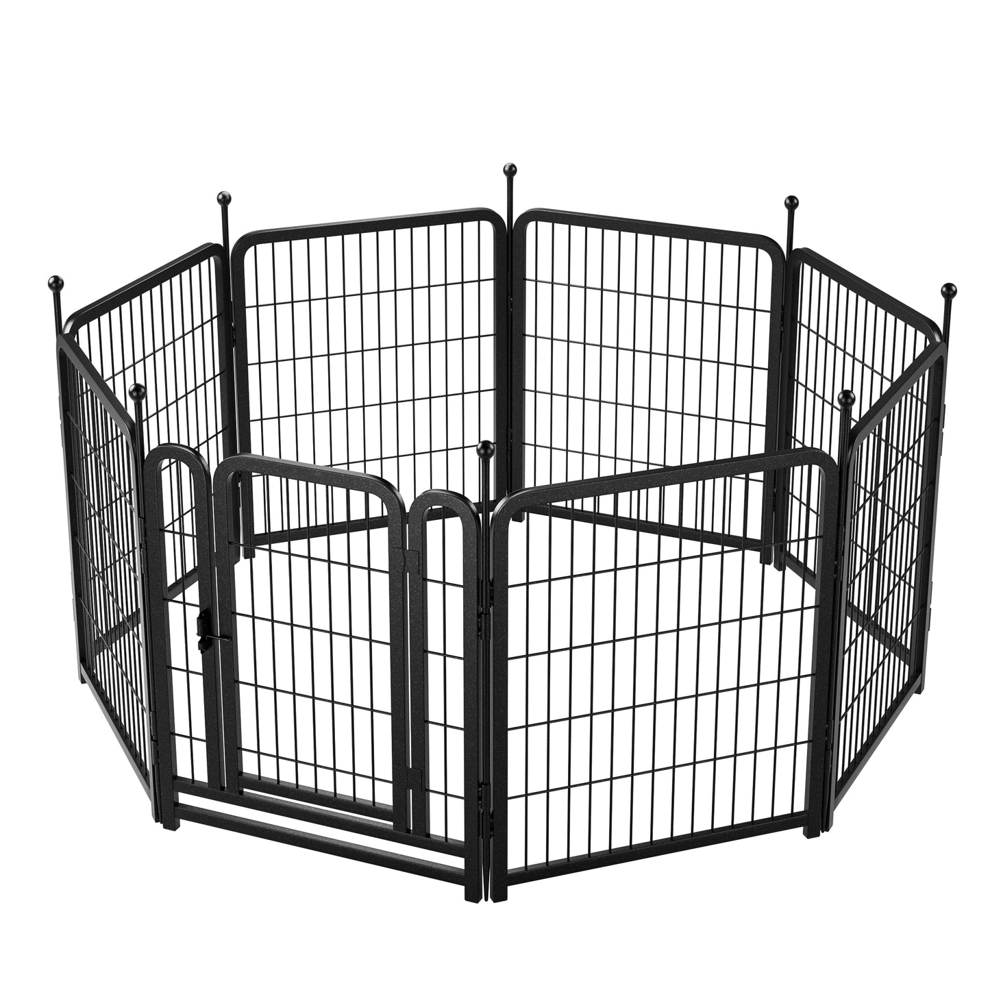 Dog Playpen 8 Panels 32" Height Heavy Duty Dog Fence Puppy Pen for Large Medium Small Dogs Indoor Outdoor Foldable Pet Exercise Pen