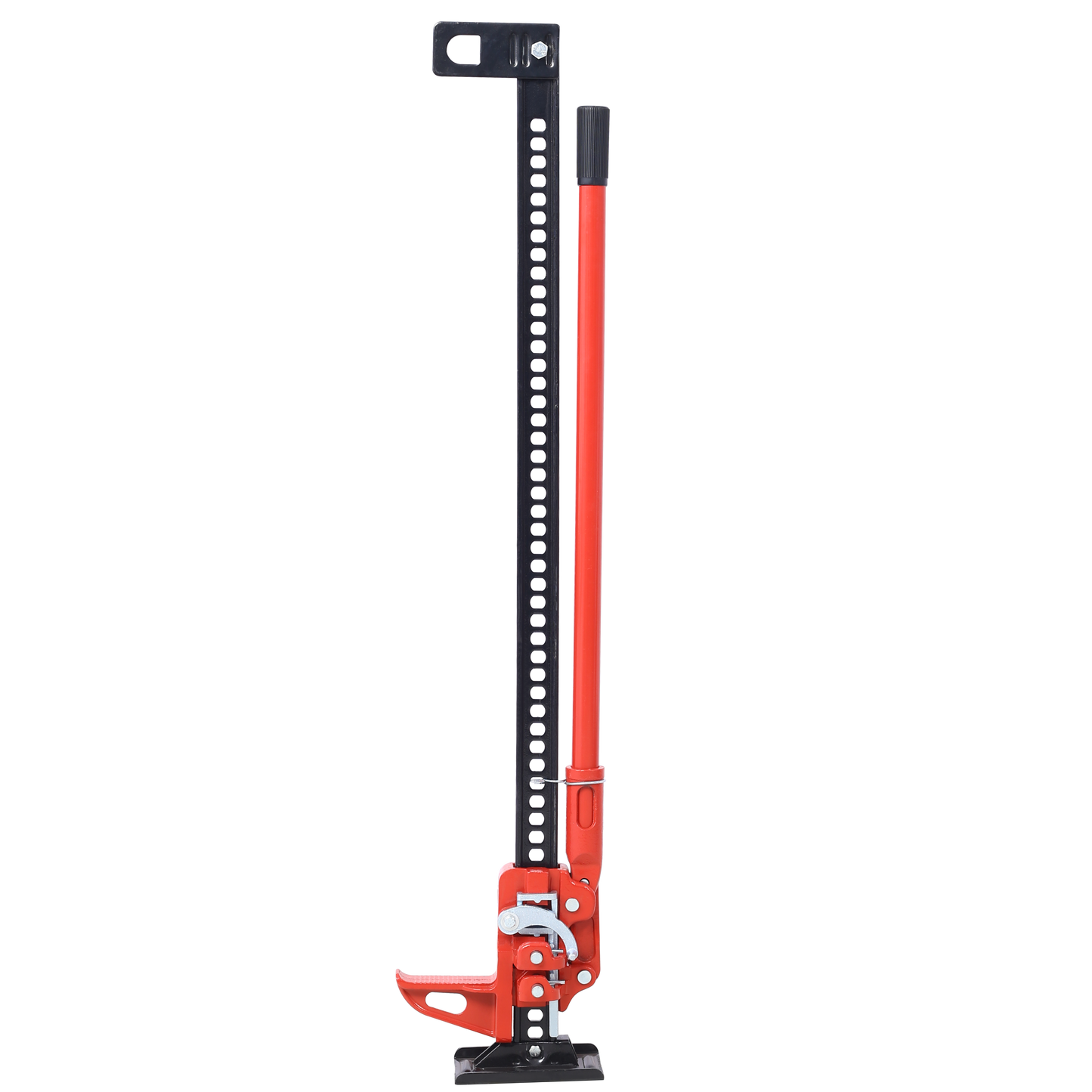 High Lift Farm Jack, 48" Utility Farm Jack, 7000 lbs Capacity Ratcheting Off Road Utility Jack, Heavy-Duty Farm Jack for Tractor, Truck, SUV, Bumper Lift, RED