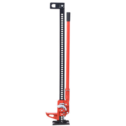 High Lift Farm Jack, 48" Utility Farm Jack, 7000 lbs Capacity Ratcheting Off Road Utility Jack, Heavy-Duty Farm Jack for Tractor, Truck, SUV, Bumper Lift, RED