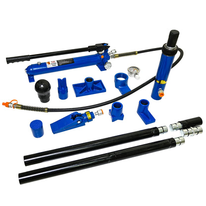 10 Tons of Portable Hydraulic Equipment Components-BLACK+BLUE