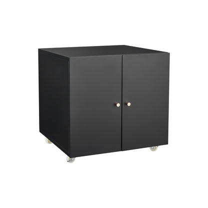 Office furniture Copier Cabinet black 2 door steel copier stand mobile pedestal file Printer Stand