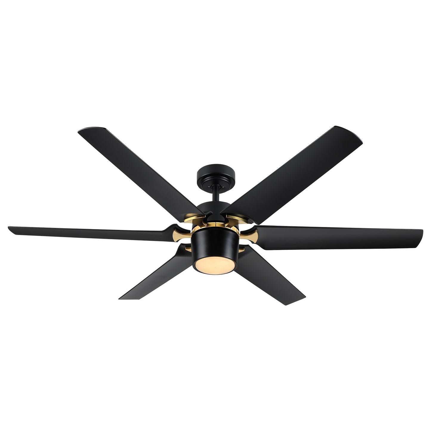 Modern 60" Integrated LED Light Ceiling Fan with Remote Control