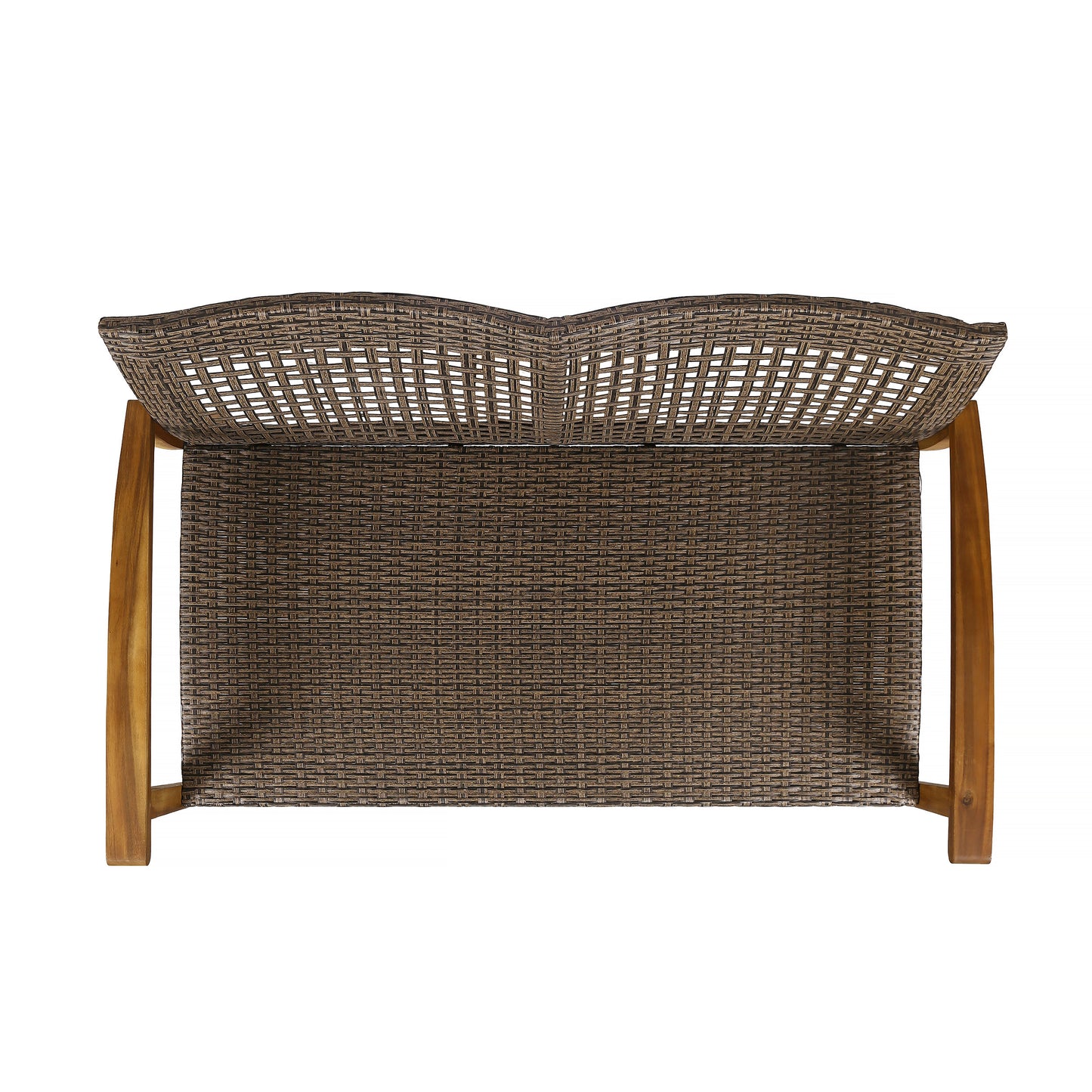 HAMPTON WOOD + WICKER LOVESEAT