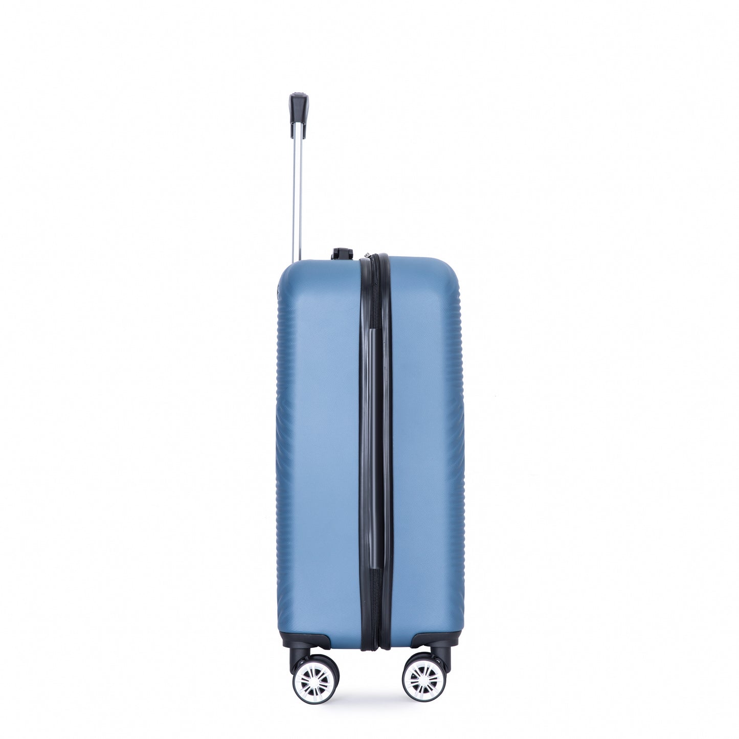 4-piece ABS lightweight suitcase, 14 inch makeup box, aircraft wheels (14/20/24/28) BLUE